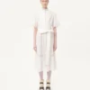 Robe midi en mousseline de coton Robe midi en mousseline de coton