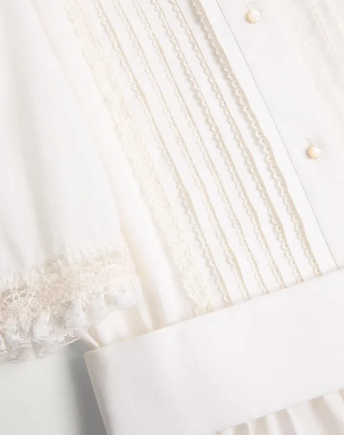 Robe midi en mousseline de coton Robe midi en mousseline de coton
