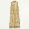 Robe midi Illusione en tulle brodé