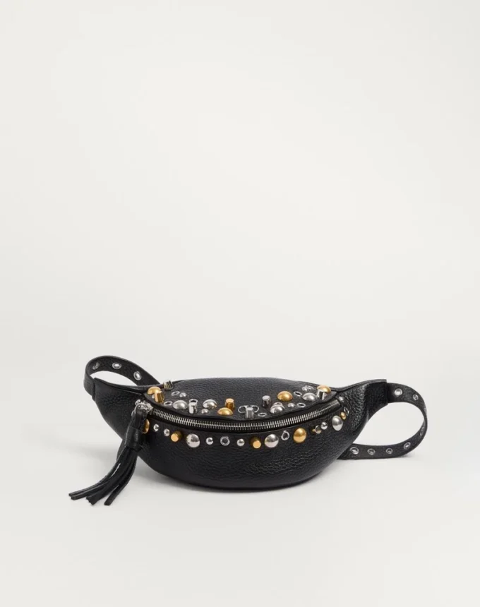 Sac banane Valentino Garavani Nellcôte en cuir de veau grainé Sac banane Valentino Garavani Nellcôte en cuir de veau grainé