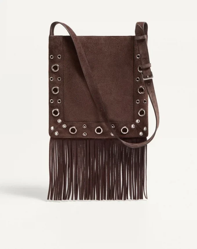Sac à bandoulière brodé à franges Valentino Garavani Nellcôte Sac à bandoulière brodé à franges Valentino Garavani Nellcôte