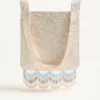 Sac à bandoulière brodé Valentino Garavani Le Chat De La Maison avec franges Sac à bandoulière brodé Valentino Garavani Le Chat De La Maison avec franges