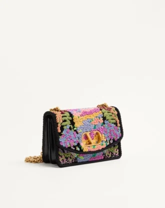 Sac à bandoulière brodé Valentino Garavani Vain