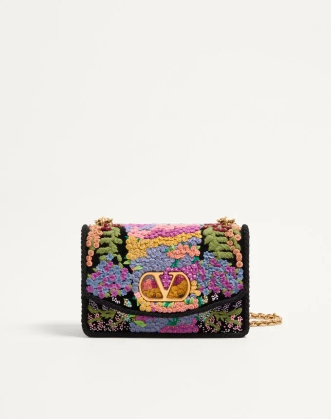 Sac à bandoulière brodé Valentino Garavani Vain Sac à bandoulière brodé Valentino Garavani Vain