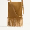 Sac à bandoulière en daim à franges Nellcôte de Valentino Garavani Sac à bandoulière en daim à franges Nellcôte de Valentino Garavani