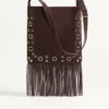 Sac à bandoulière en daim à franges Nellcôte de Valentino Garavani Sac à bandoulière en daim à franges Nellcôte de Valentino Garavani