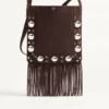 Sac à bandoulière en daim à franges Nellcôte de Valentino Garavani Sac à bandoulière en daim à franges Nellcôte de Valentino Garavani