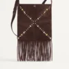 Sac à bandoulière en daim à franges Nellcôte de Valentino Garavani Sac à bandoulière en daim à franges Nellcôte de Valentino Garavani