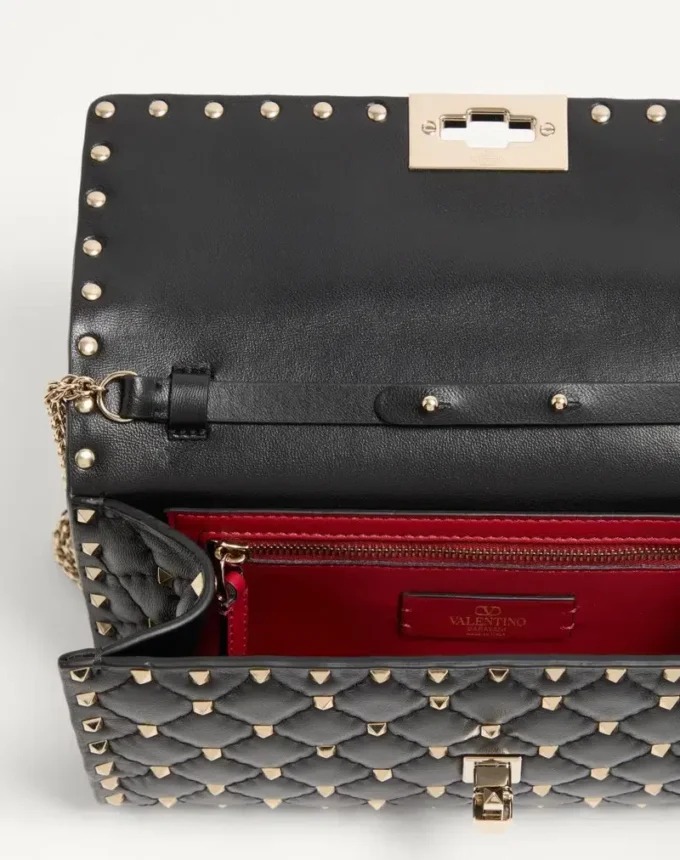 Sac à bandoulière Rockstud Spike en cuir nappa Sac à bandoulière Rockstud Spike en cuir nappa