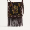 Sac à bandoulière Valentino Garavani Nellcôte en tissu jacquard avec franges Sac à bandoulière Valentino Garavani Nellcôte en tissu jacquard avec franges
