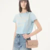Sac à bandoulière Valentino Garavani Rockstud Spike en cuir nappa laminé Sac à bandoulière Valentino Garavani Rockstud Spike en cuir nappa laminé