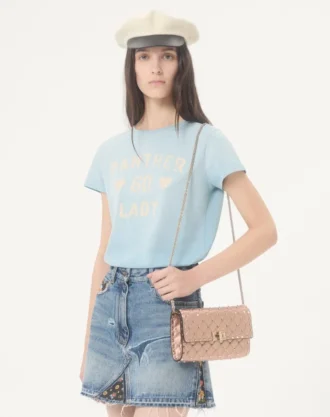 Sac à bandoulière Valentino Garavani Rockstud Spike en cuir nappa laminé