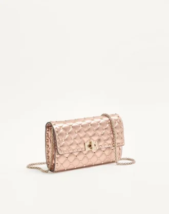 Sac à bandoulière Valentino Garavani Rockstud Spike en cuir nappa laminé