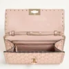 Sac à bandoulière Valentino Garavani Rockstud Spike en cuir nappa laminé Sac à bandoulière Valentino Garavani Rockstud Spike en cuir nappa laminé