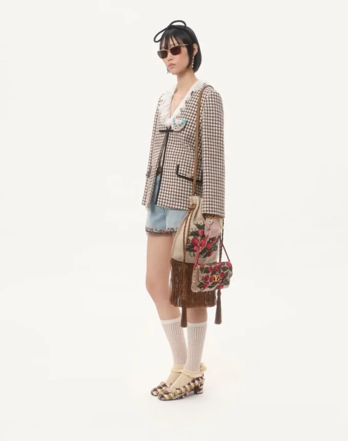 Sac brodé à franges Valentino Garavani Nellcôte Alice Sac brodé à franges Valentino Garavani Nellcôte Alice