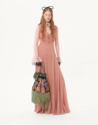 Sac brodé à franges Valentino Garavani Nellcôte Alice