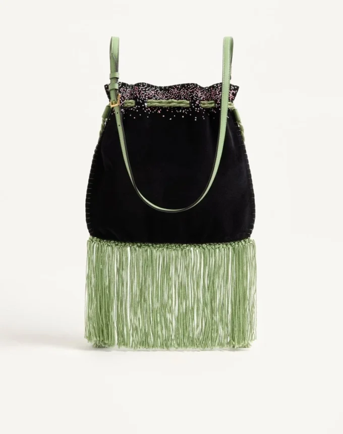 Sac brodé à franges Valentino Garavani Nellcôte Alice Sac brodé à franges Valentino Garavani Nellcôte Alice