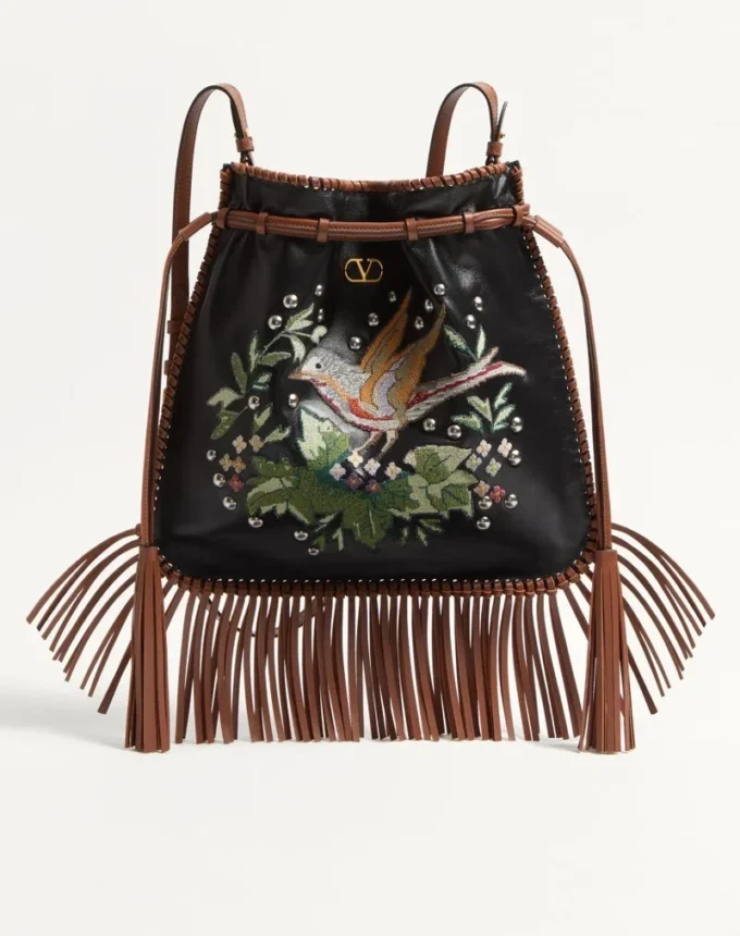 Sac brodé à franges Valentino Garavani Nellcôte Alice Sac brodé à franges Valentino Garavani Nellcôte Alice