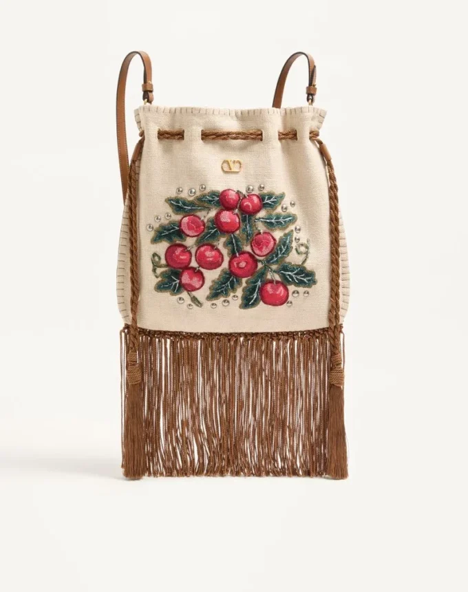 Sac brodé à franges Valentino Garavani Nellcôte Alice Sac brodé à franges Valentino Garavani Nellcôte Alice