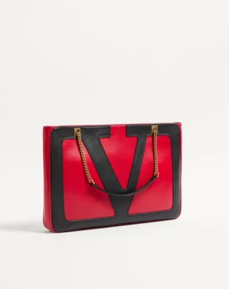 Sac cabas moyen en cuir nappa Valentino Garavani Viva Superstar