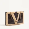 Sac cabas moyen Valentino Garavani Viva Superstar en peau lainée. Sac cabas moyen Valentino Garavani Viva Superstar en peau lainée.