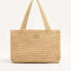 Sac cabas moyen Valentino Garavani Viva Superstar en raphia