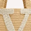 Sac cabas moyen Valentino Garavani Viva Superstar en raphia
