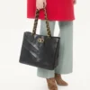 Sac cabas Valentino Garavani Laseine en cuir nappa à motif chevron