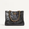 Sac cabas Valentino Garavani Laseine en cuir nappa à motif chevron