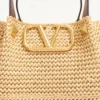 Sac fourre-tout moyen en paille pour l’été Sac fourre-tout moyen en paille pour l’été