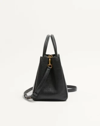 Sac à main moyen Valentino Garavani Alltime en cuir de veau grainé