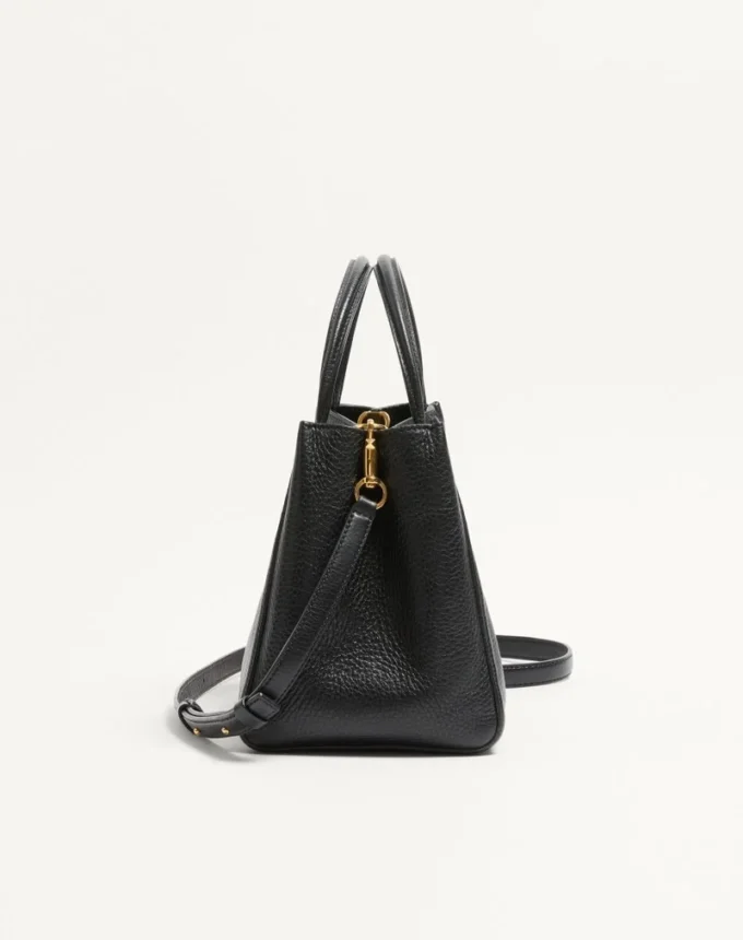 Sac à main moyen Valentino Garavani Alltime en cuir de veau grainé Sac à main moyen Valentino Garavani Alltime en cuir de veau grainé