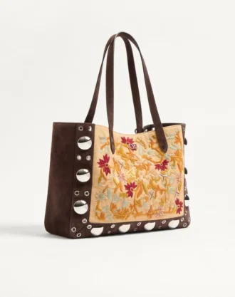 Sac shopping moyen brodé Valentino Garavani Nellcôte