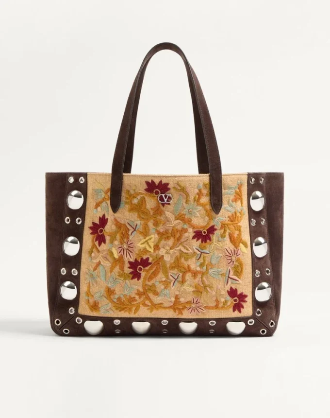 Sac shopping moyen brodé Valentino Garavani Nellcôte Sac shopping moyen brodé Valentino Garavani Nellcôte
