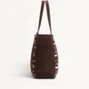 Sac shopping moyen Nellcôte en daim Valentino Garavani Sac shopping moyen Nellcôte en daim Valentino Garavani