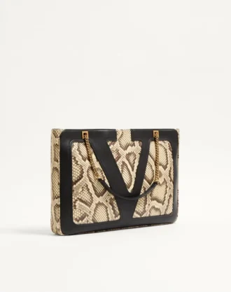 Sac shopping moyen Valentino Garavani Viva Superstar en python