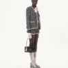 Sac Valentino Garavani Vain avec poignée en cuir de veau brillant Sac Valentino Garavani Vain avec poignée en cuir de veau brillant