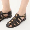 Sandales bateau en cuir de veau Vlogo Signature 20 mm Sandales bateau en cuir de veau Vlogo Signature 20 mm
