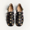 Sandales bateau en cuir de veau Vlogo Signature 20 mm Sandales bateau en cuir de veau Vlogo Signature 20 mm