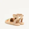Sandales Bribri en raphia avec broderies florales Sandales Bribri en raphia avec broderies florales