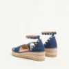 Sandales à double plateforme Rockstud en denim 55 mm Sandales à double plateforme Rockstud en denim 55 mm