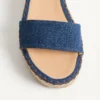 Sandales à double plateforme Rockstud en denim 55 mm Sandales à double plateforme Rockstud en denim 55 mm