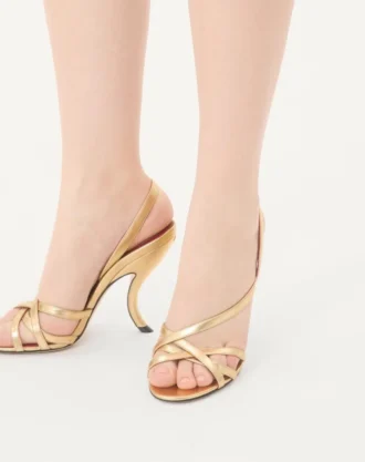 Sandales Fetishique en cuir nappa laminé 105 mm Sandales Fetishique en cuir nappa laminé 105 mm