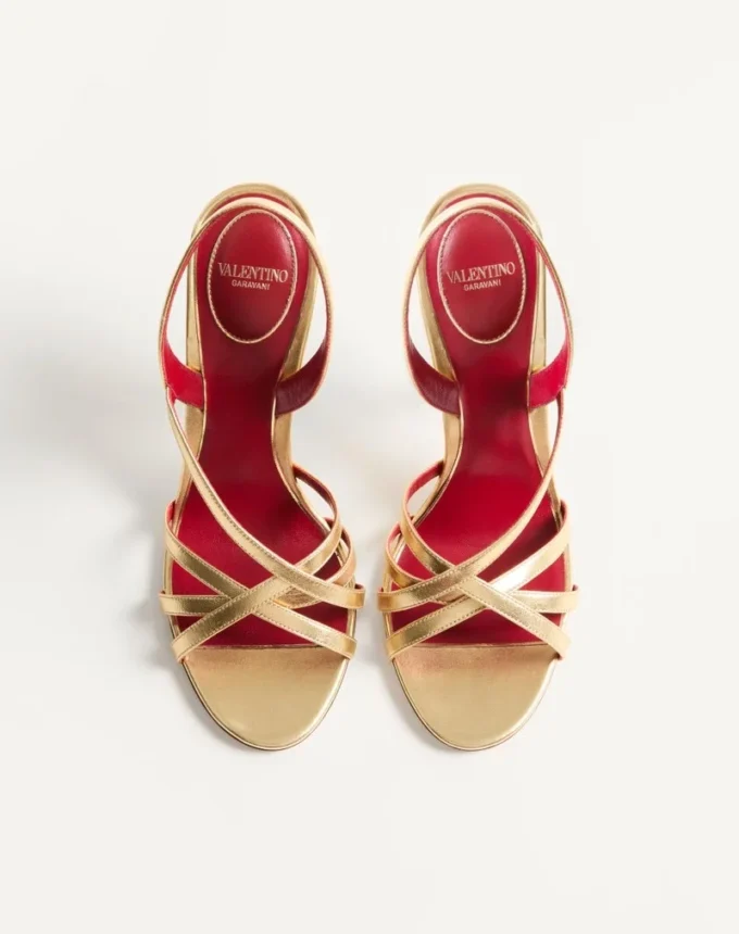 Sandales Fetishique en cuir nappa laminé 105 mm Sandales Fetishique en cuir nappa laminé 105 mm