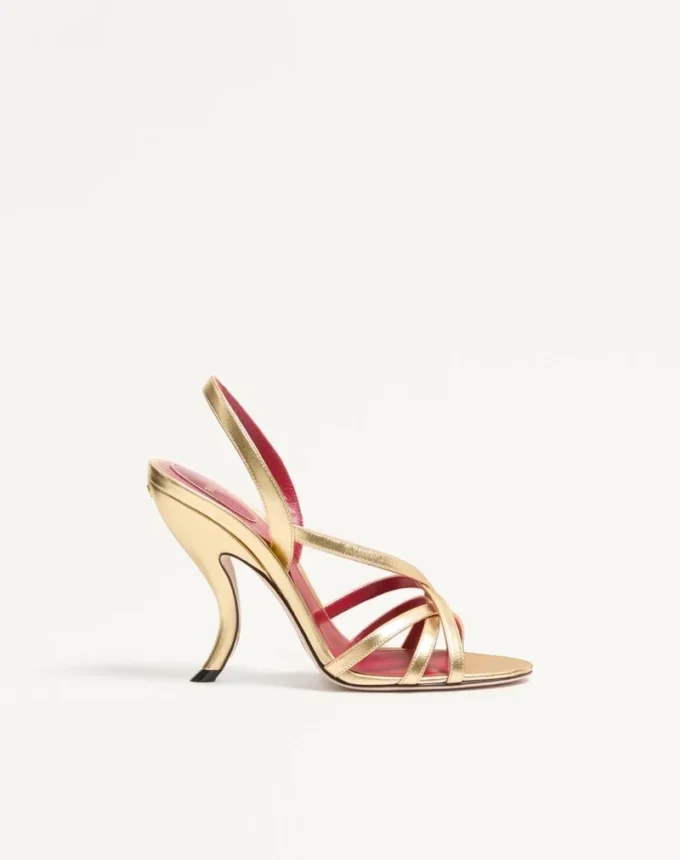 Sandales Fetishique en cuir nappa laminé 105 mm Sandales Fetishique en cuir nappa laminé 105 mm