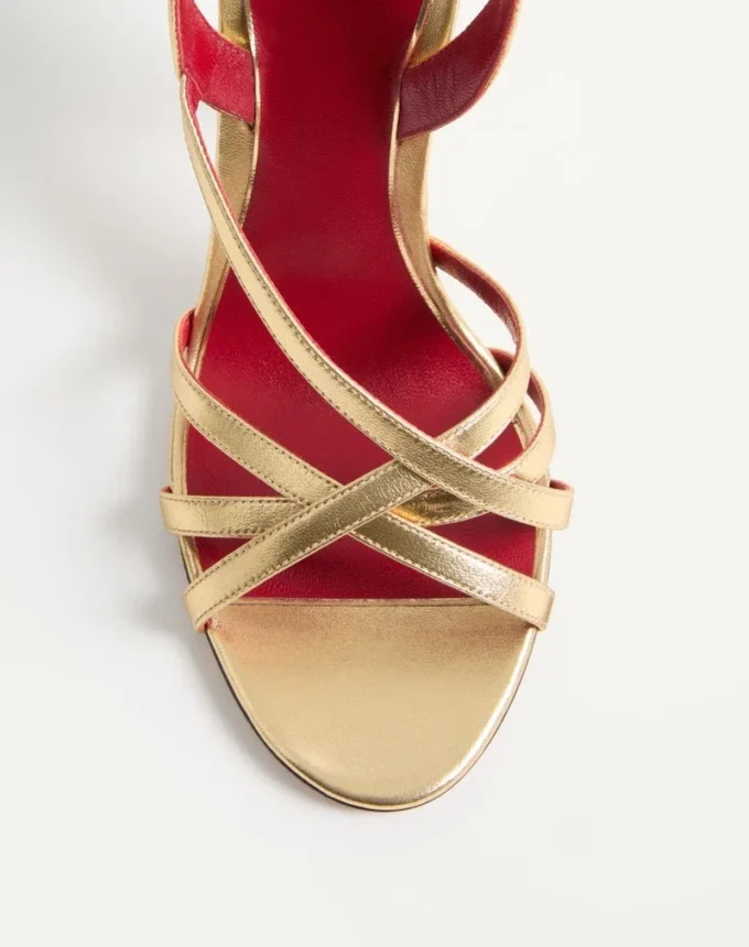Sandales Fetishique en cuir nappa laminé 105 mm Sandales Fetishique en cuir nappa laminé 105 mm