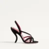 Sandales Fetishique en velours 105 mm