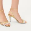 Sandales Ladycrush en cuir nappa laminé avec cristaux 85 mm Sandales Ladycrush en cuir nappa laminé avec cristaux 85 mm