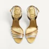 Sandales Ladycrush en cuir nappa laminé avec cristaux 85 mm Sandales Ladycrush en cuir nappa laminé avec cristaux 85 mm