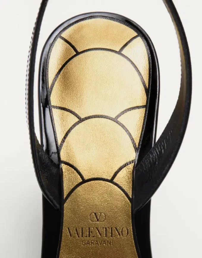 Sandales Ladycrush en cuir verni avec cristaux 85 mm Sandales Ladycrush en cuir verni avec cristaux 85 mm